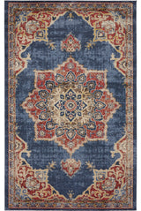 Unique Loom Dark Blue Helios Utopia 5' 0 x 8' 0 Area Rug