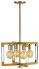 Hinkley Kellen 4-Light Lacquered Brass Semi Flush Mount