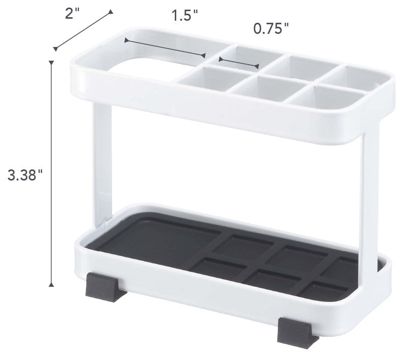Tower Toothbrush Stand, White