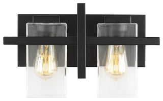 Mitte 2-Light Wall / Bath, Midnight Black