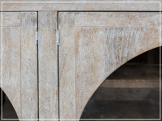 Acropolis Solid Wood 4-Door Multi-Purpose Console - 70"