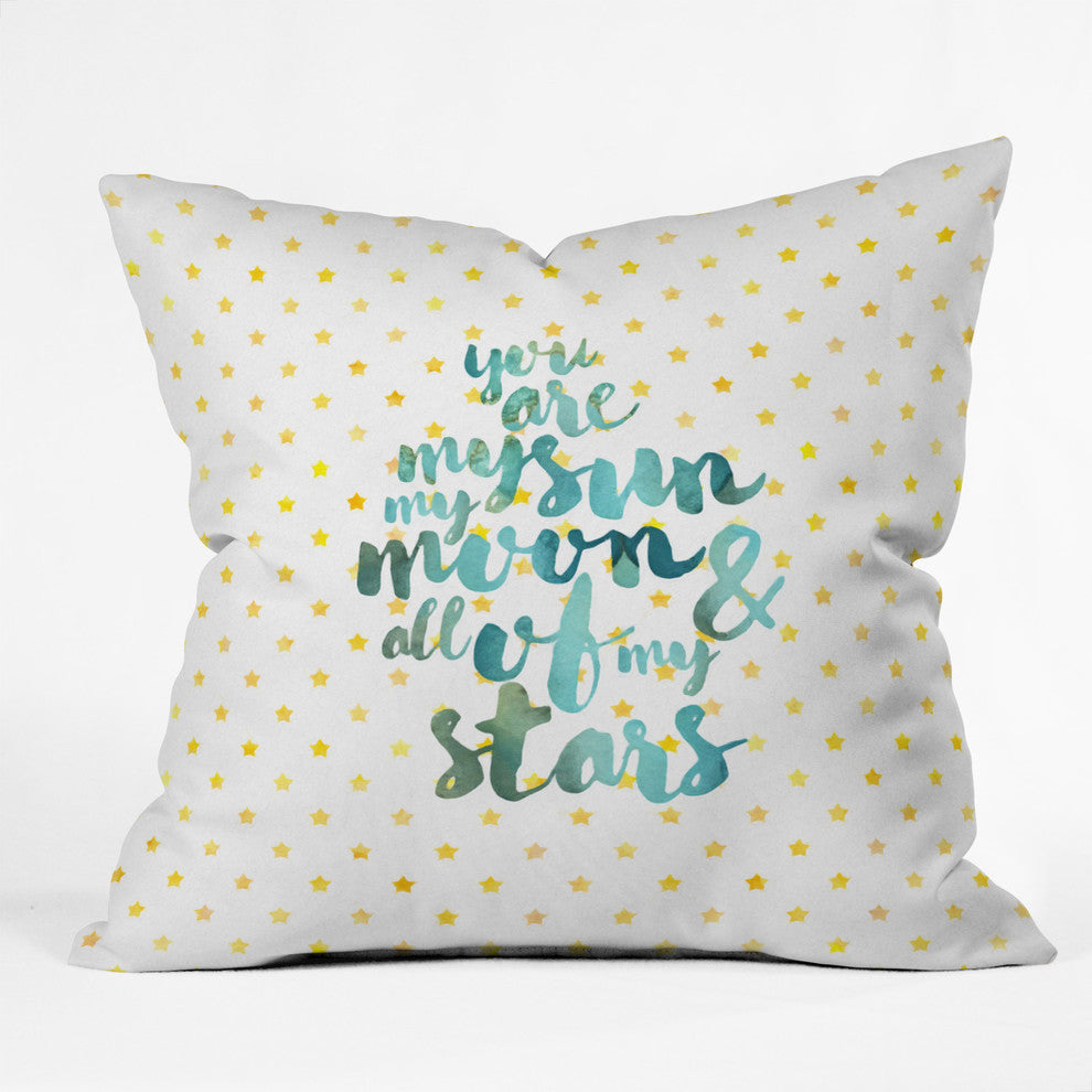 Hello Sayang You Are My Sun My Moon And All Of My Stars Outdoor Throw Pillow