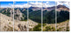 Rocky Mountains Panorama, Landscape Canvas Art Print, 60"x28", 5 Panels