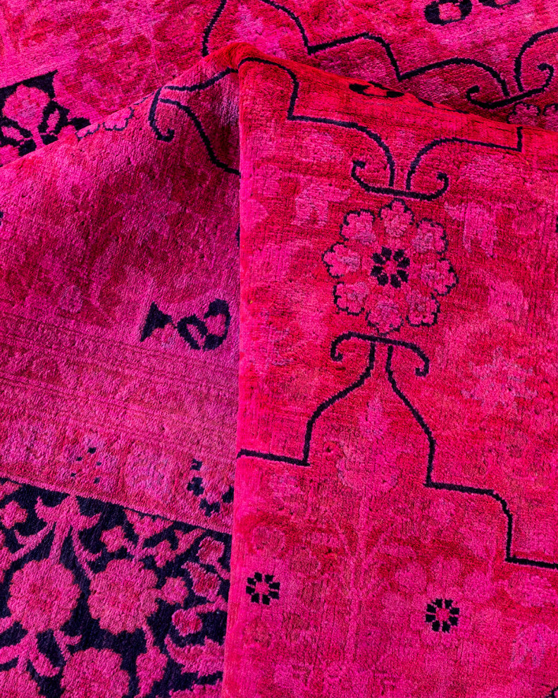 Fine Vibrance, One-of-a-Kind Handmade Area Rug Purple, 15'8"x9'2"