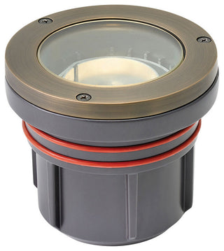 Hinkley 15702MZ Flat Top Well Light, Dark Brass, Light Bronze