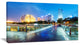 China Hangzhou Skyscrapers, Cityscape Canvas Art Print, 40x20
