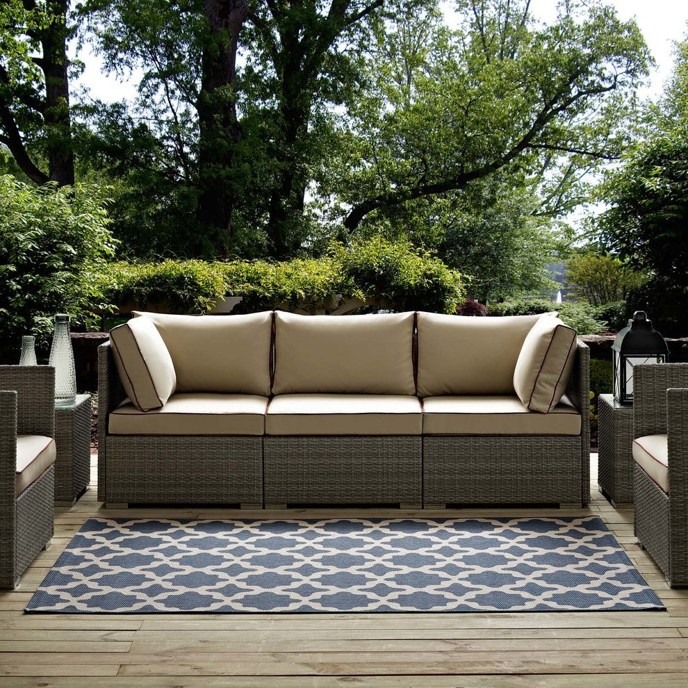 Cerelia Moroccan Trellis 8x10 Indoor and Outdoor Area Rug