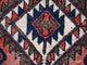 Handmade vintage Persian Kurdish bagface rug 1.8' x 1.9' (55cm x 59cm) 1930s