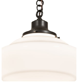 16 Wide Revival Schoolhouse W/Traditional Globe Pendant