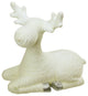 14" Decorative Creamy White Sitting Christmas Moose Table Top Figure