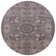 Ahgly Company Indoor Round Mid-Century Modern Area Rugs, 5' Round