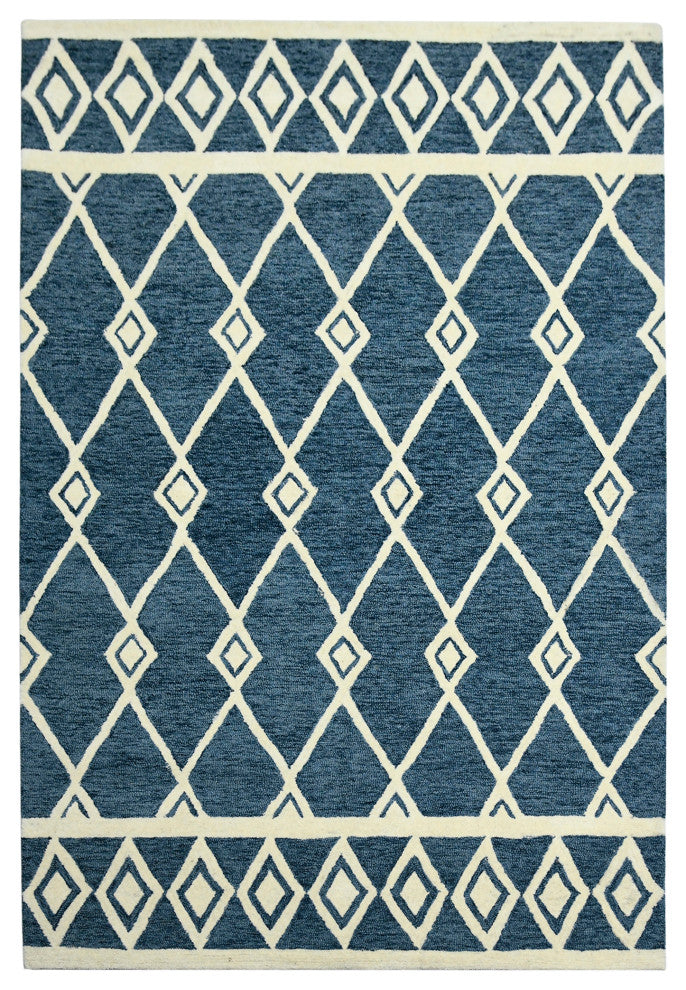 Vista Raton Area Rug, Navy, 8' x 10', Geometric