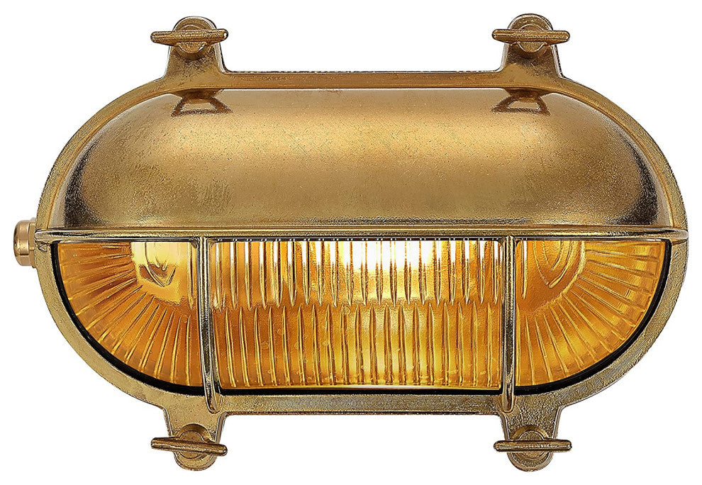 Oval Industrial Bulkhead Wall Sconce Waterproof Wall Light Fixture