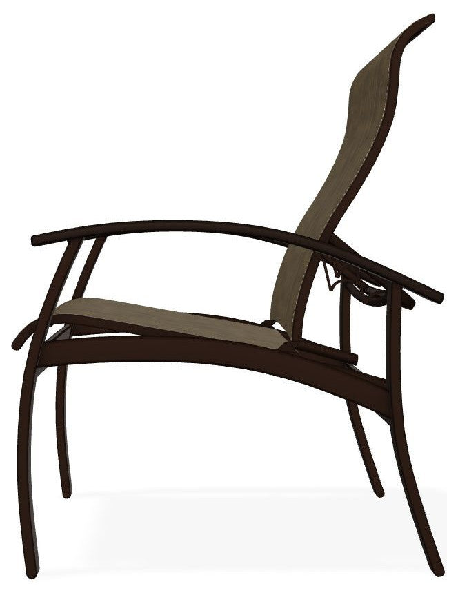 Belle Isle Sling Adjustable Outdoor Dining Chair, Beacon/Kona
