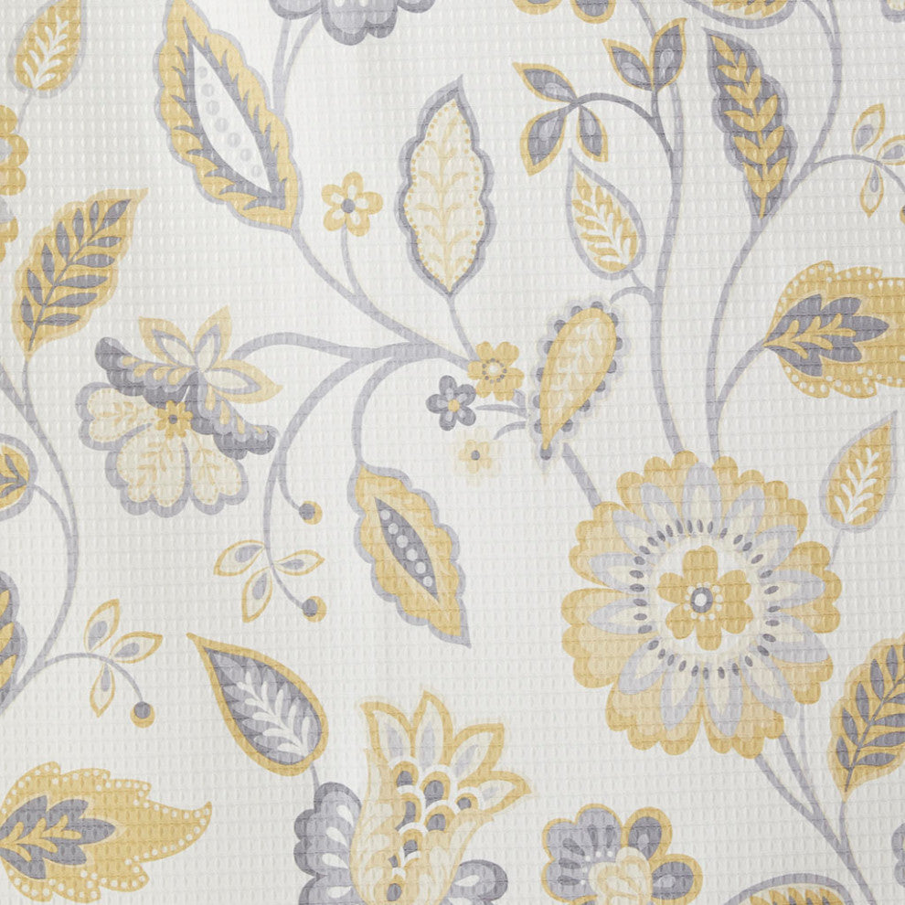 SunSmart Camille Botanical Room Darkening Window Curtain, 50"w X 95"l