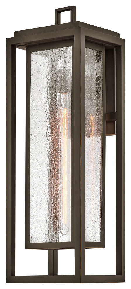Hinkley Republic Large Wall Mount Lantern, Oil Rubbed Bronze