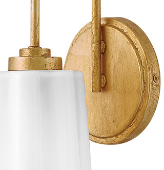 Lark Honey Medium Single Light Vanity, Distressed Brass