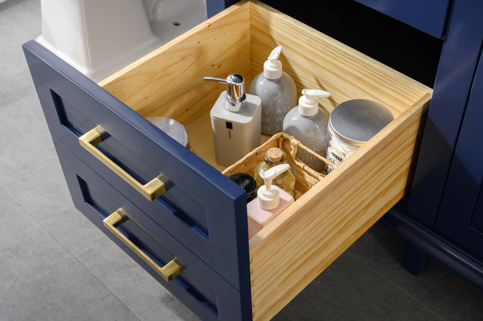 60" Single Sink Vanity, Blue