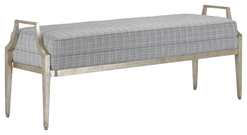 Torrey Tuxedo Silver Bench