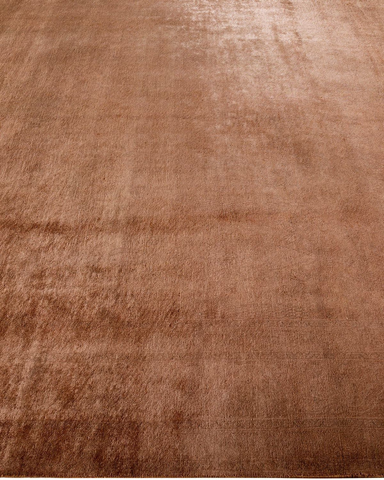 Overdyed, One-of-a-Kind Hand-Knotted Area Rug Gold, 8'0"x10'2"