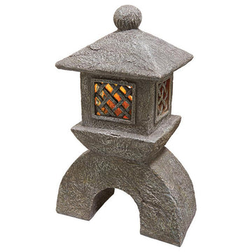 Design Toscano Japanese Pagoda Solar Lantern Statue