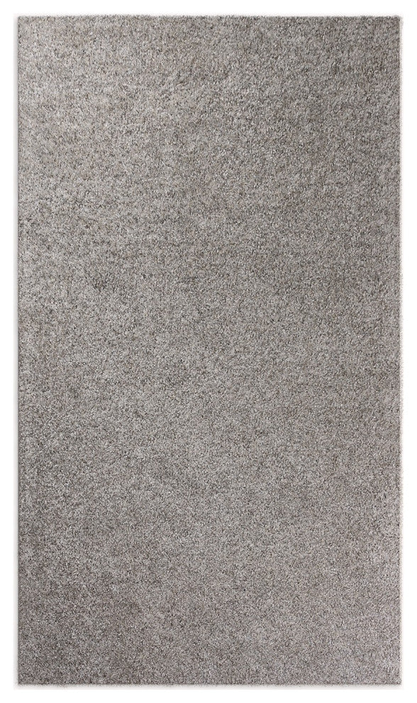 2" x 8" White Textured Modern Runner Rug
