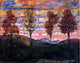 Egon Schiele Four Trees, 21"x28" Wall Decal Print