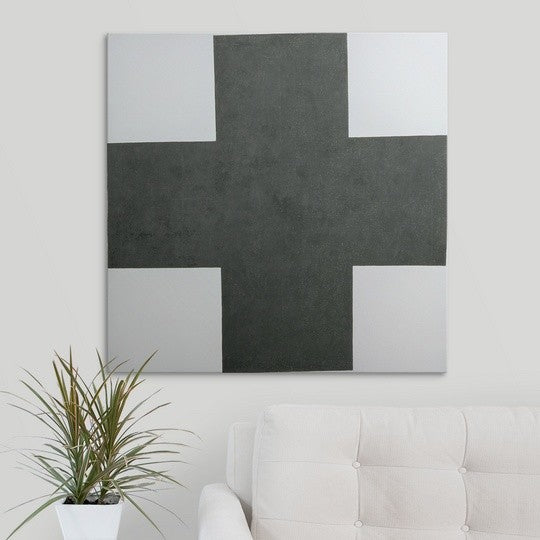 "Black Cross, c.1923" Canvas Art, 30"x30"x1.25"