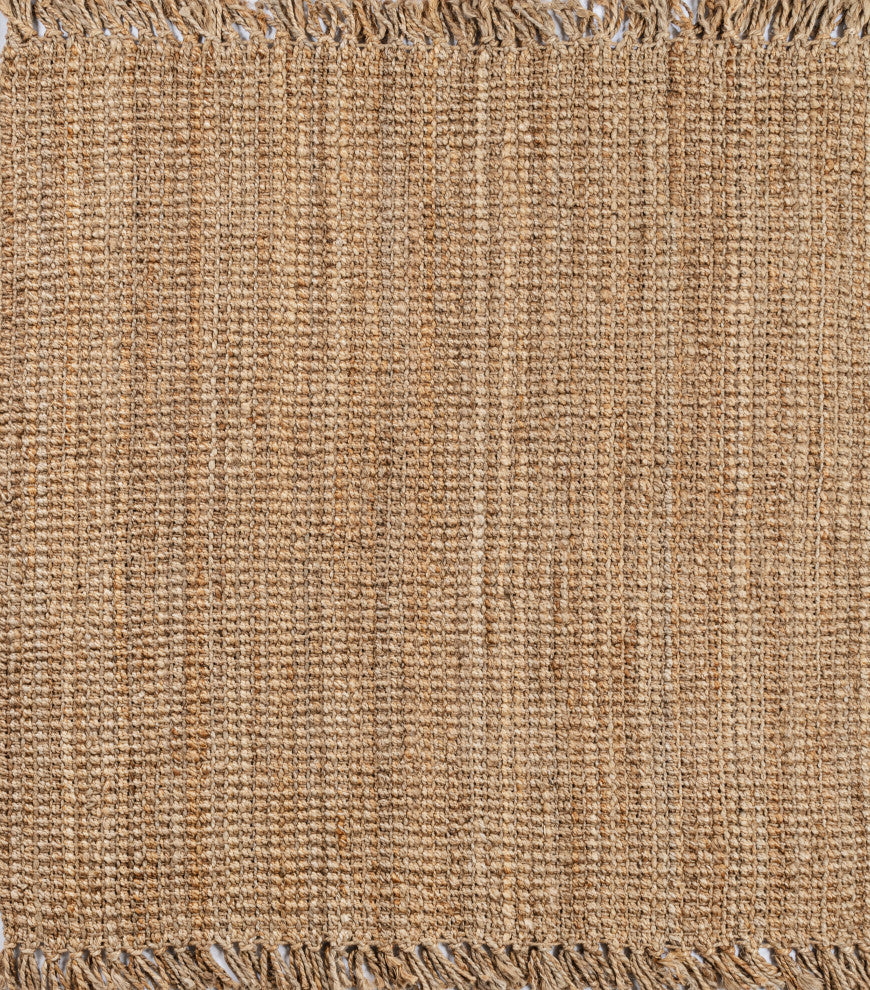 Para Hand Woven Area Rug, Natural, 6' Square