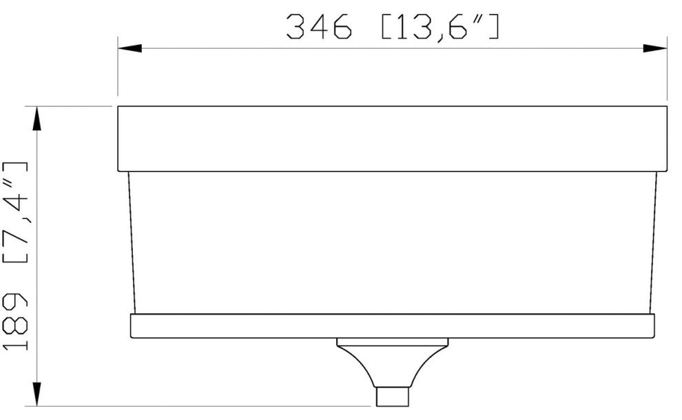 Zlite 307F-MB 3-Light Flush Mount, Etched White