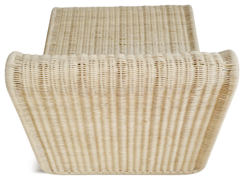 Raw Wicker Wide Mod Chair