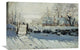 "The Magpie" Stretched Canvas Giclee by Claude Monet, 30"x20"