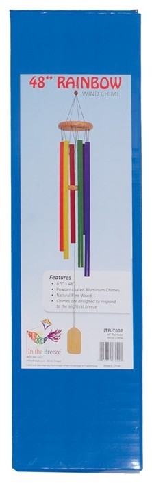 Rainbow Wind Chime, 48"