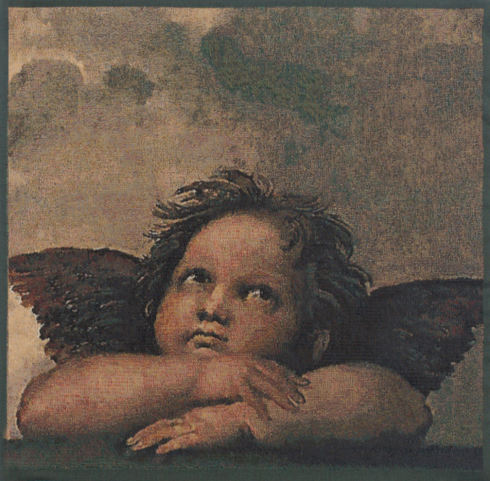 Angels by Raffael right Decorative Couch Pillow Cover