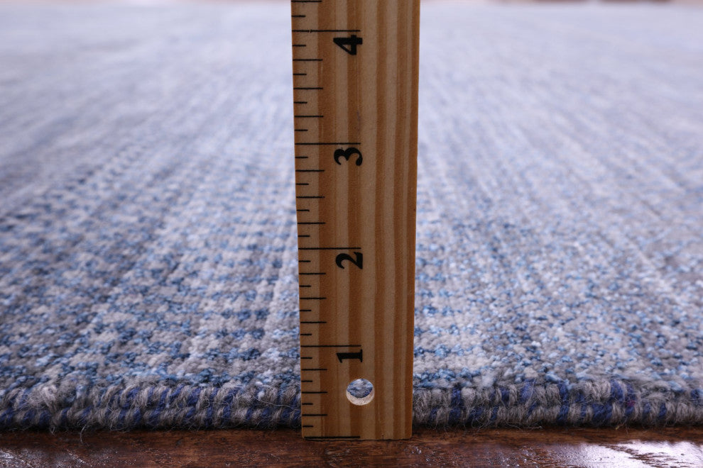 Hand-Knotted Savannah Grass Wool and Silk Rug 9' 0" X 12' 3" Q11919