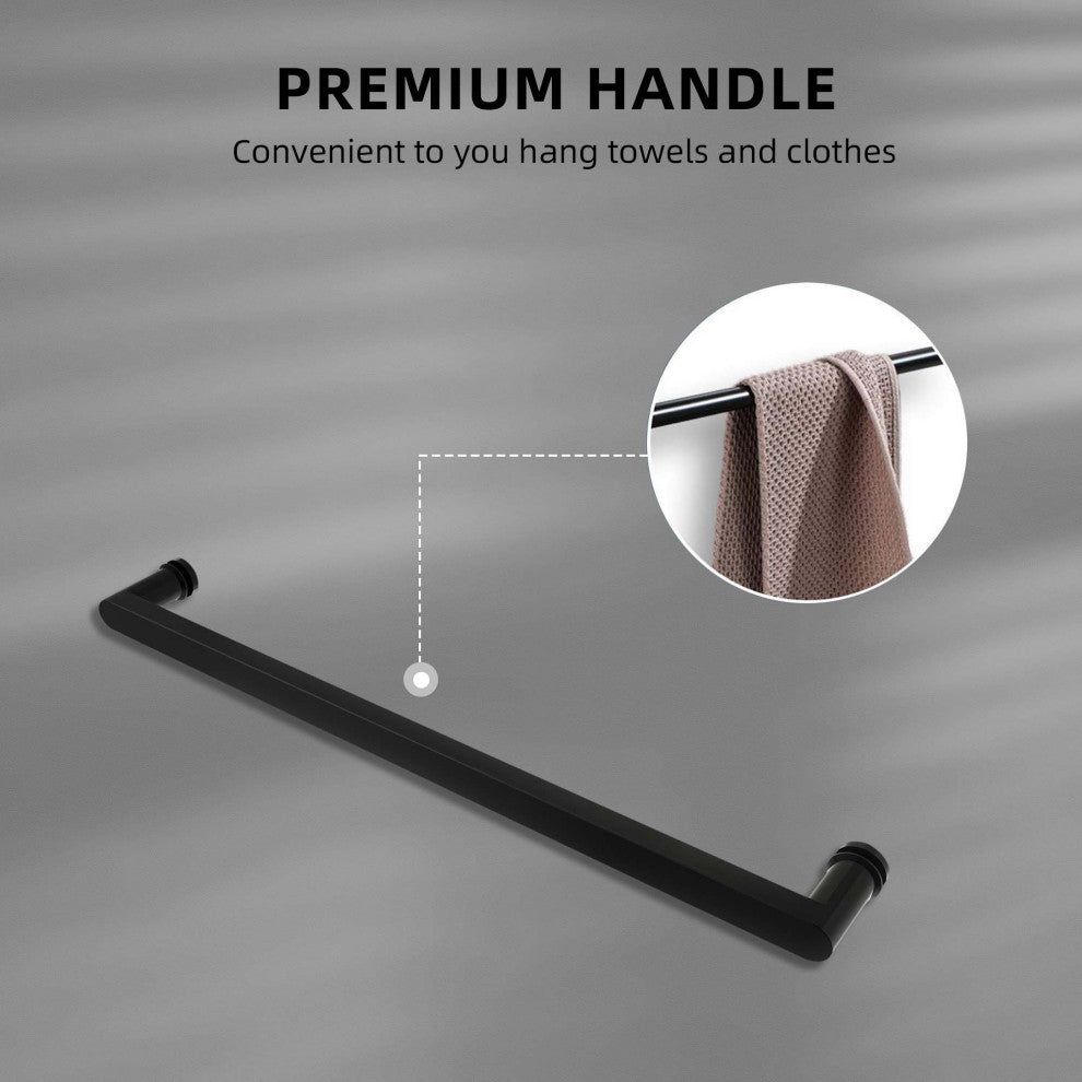 60"/72" W x 79" H Double Sliding Frameless Shower Door, Matte Black;, 60" X 79";
