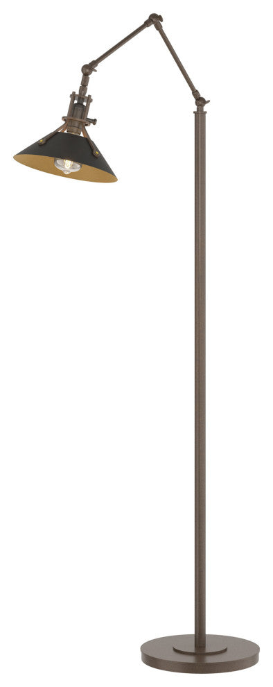 Henry Floor Lamp, Bronze, Black Accents