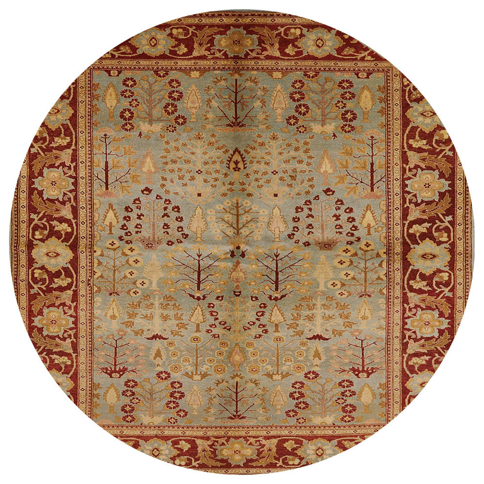 Ahgly Company Indoor Round Mid-Century Modern Area Rugs, 5' Round