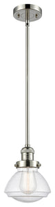 Olean 1-Light Mini Pendant, Polished Nickel, Seedy