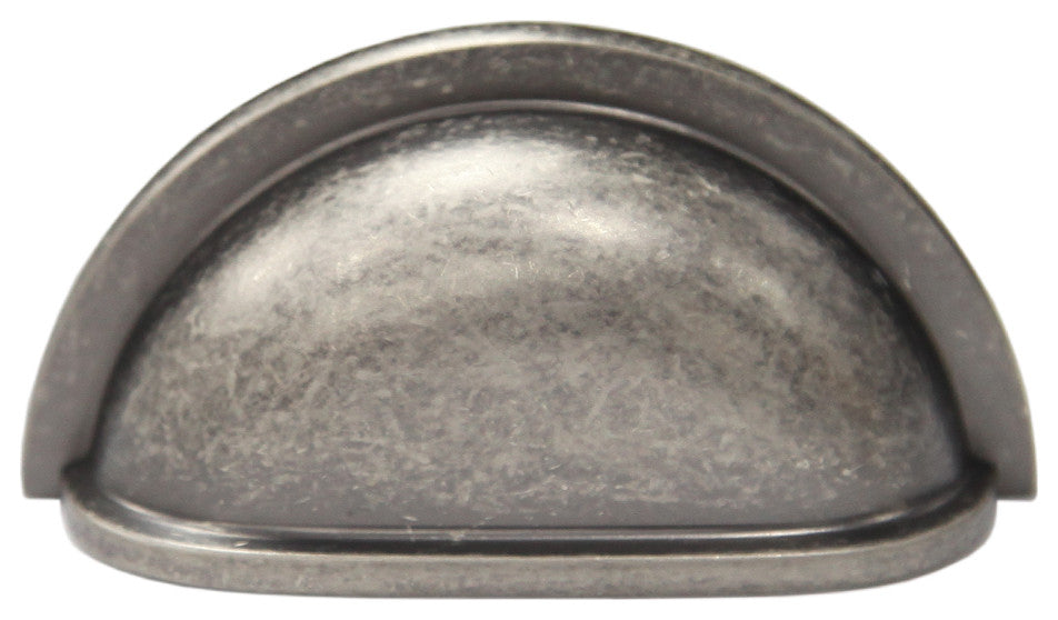 Mascot Hardware 3'' CTC Shell Antique Pewter Cupboard Pull - Pack of 8
