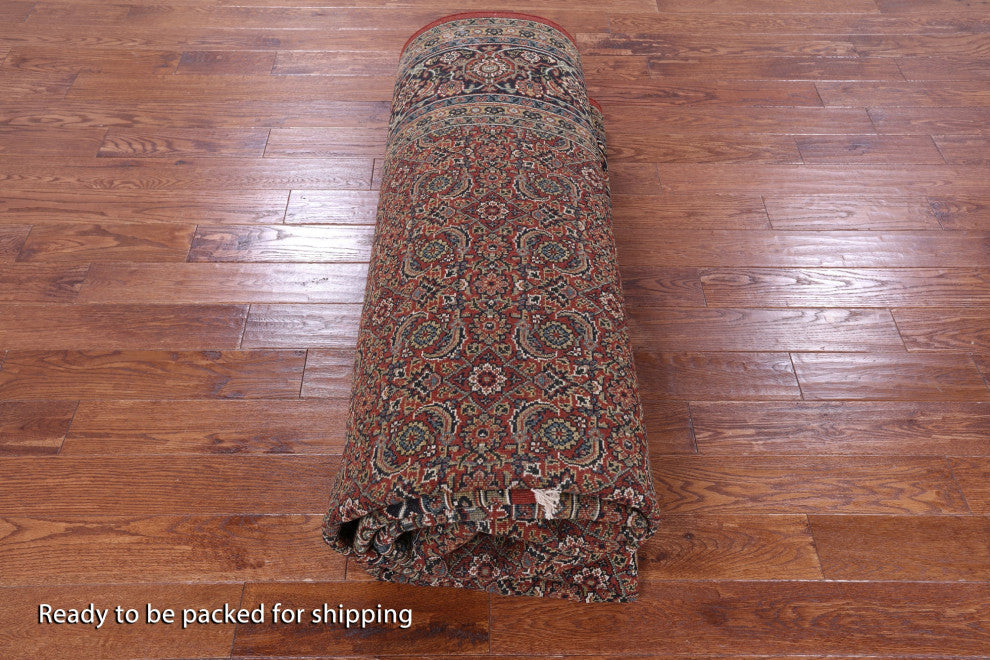 9' 0" X 12' 1" Persian Hill Herati Handmade Wool Rug - Q13161