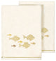Linum Home Textiles 100% Turkish Cotton FIGI 2PC Embellished Bath Towel Set