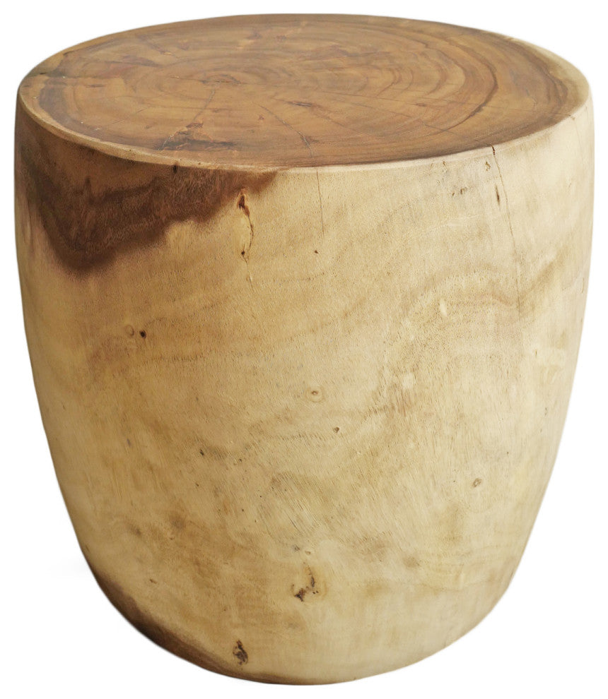 Monkey Pod Drum Stool Table 10