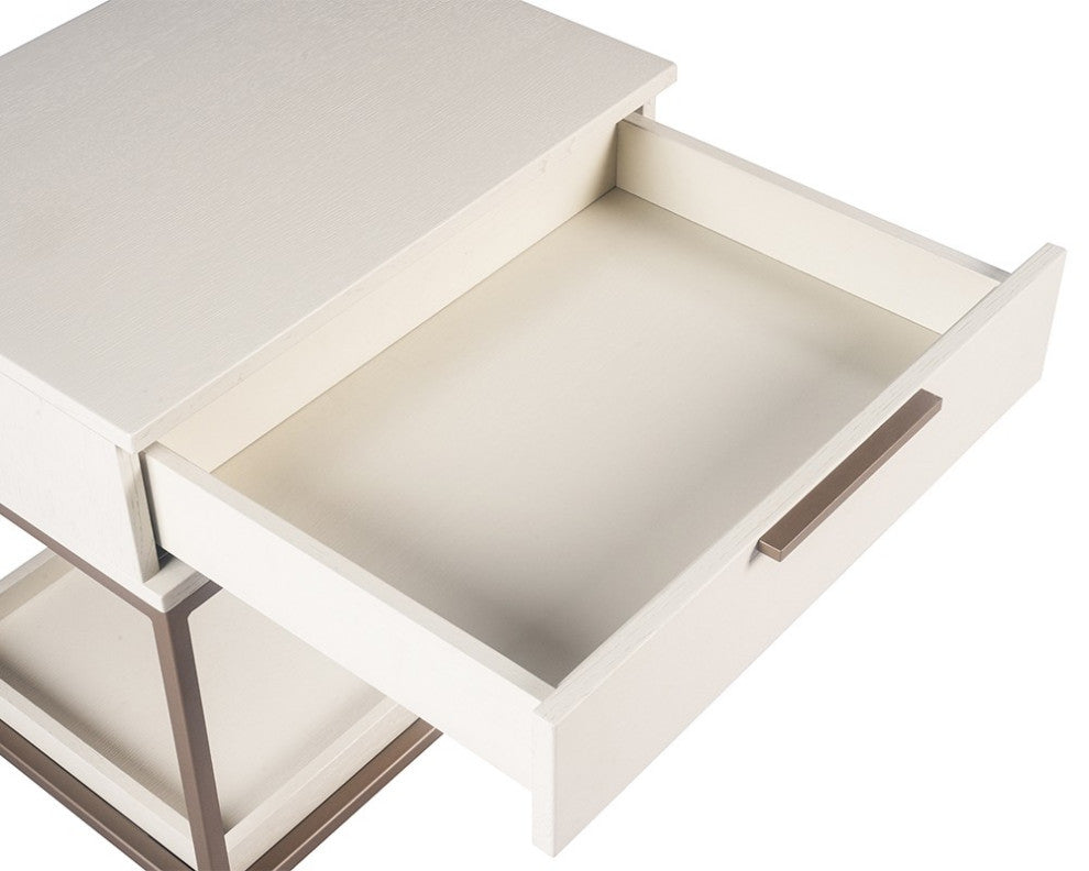 Rebel Nightstand, Champagne Gold, Cream