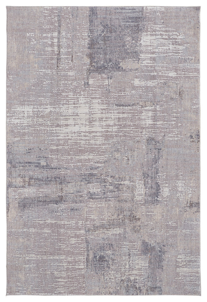 Weave & Wander Inger Rug, Gray/Blue, 1'-8" X 2'-10" Rug