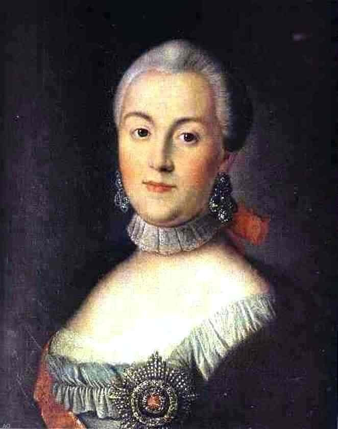 Alexey Petrovich Antropov Portrait of Grand Duchess Catherine Wrapped Canvas
