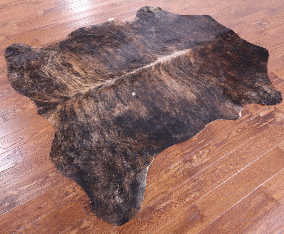 Organic Natural Hair-On Cowhide Area Rug 7' 3" X 6' 7" C1625