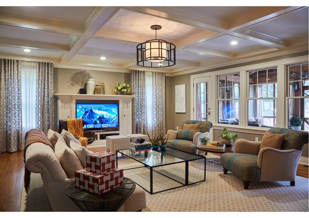 Hulton 5-Light Chandelier, Matte Black Finish