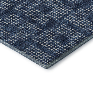 Premium Machine Washable Mayfield AMF33 Blue 8' x 8' Round Rug