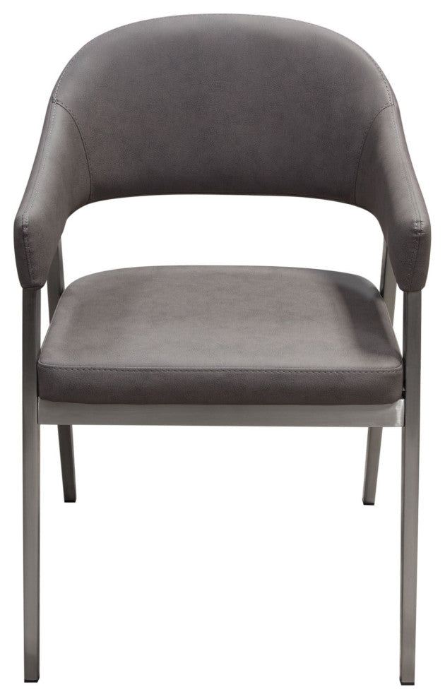 Adele 2 Accent Chairs, Gray